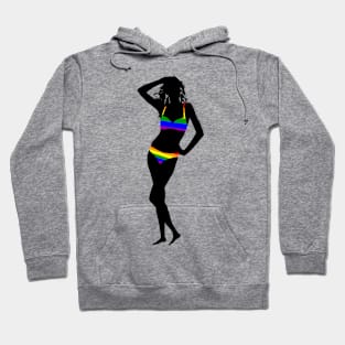 Rainbow bikini Hoodie